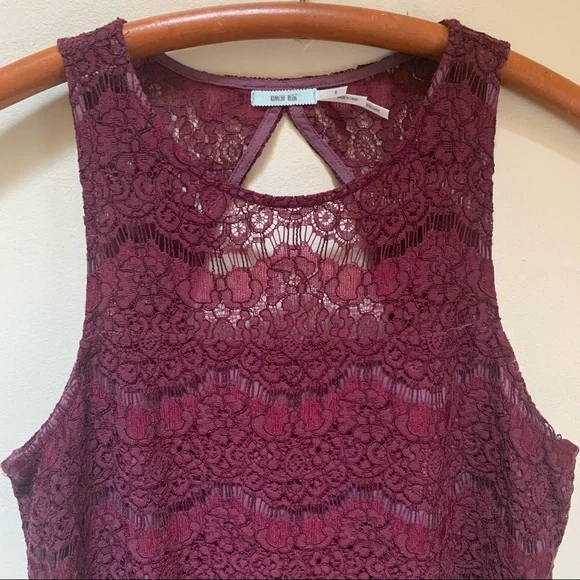 Kimchi Blue ~ Lace A-line Sleeveless Dress - Picture 3 of 11